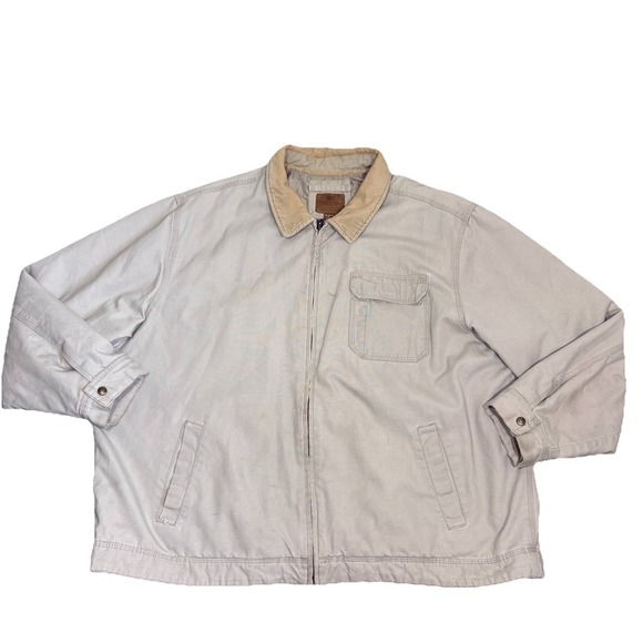 VTG Faded Glory Jacket Adult 3XL Brown Hunting Corduroy Collar Barn Chore Coat - Picture 1 of 8
